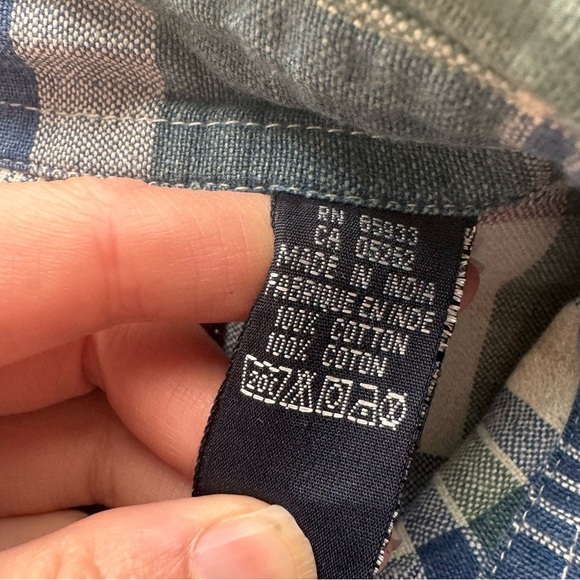 VINTAGE POINT ZERO OVERSIZED PLAID BUTTON UP SHORT SLEEVE SHIRT - L - Picture 7 of 15